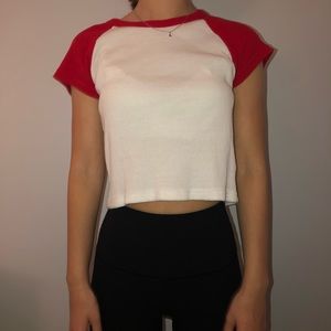 CROPPED BASEBALL TEE